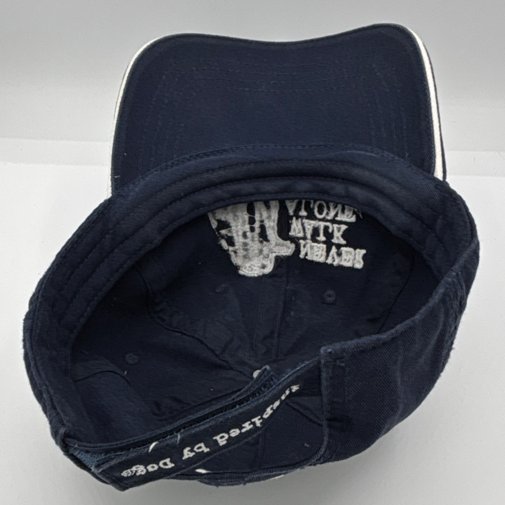 Dog Is Good Adjustable Baseball Cap Navy Blue Men Dog Never Walk Alone - Picture 3 of 7